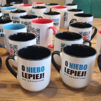 Kubek kawowy O NIEBO LEPIEJ!